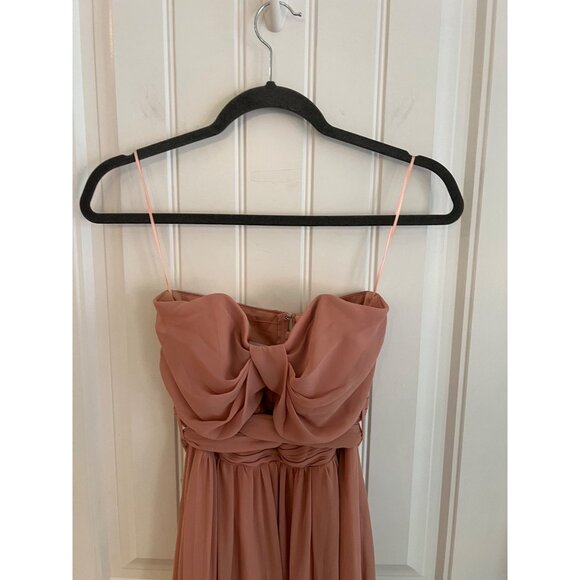 Birdy Grey Grace Convertible Chiffon Pink Bridesmaid‎ Dress Sz XS - Picture 3 of 6